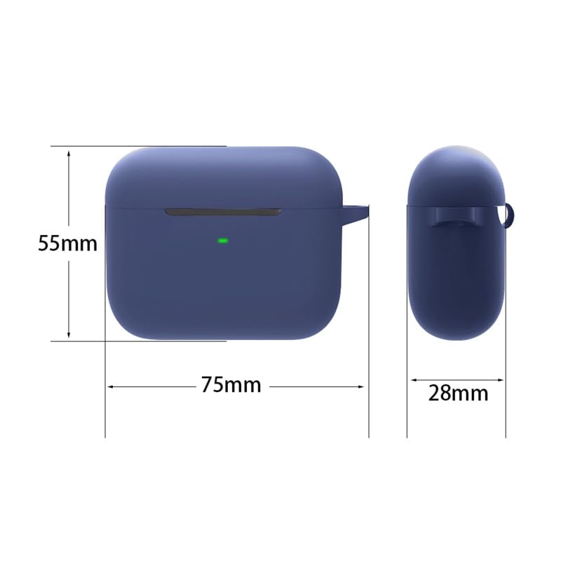 Image of Soft Silicone Case Compatible with Razer Hammerhead Ture Wireless Pro, Protective Sleeve Shockproof Resistant Case with Carabiner (Red)