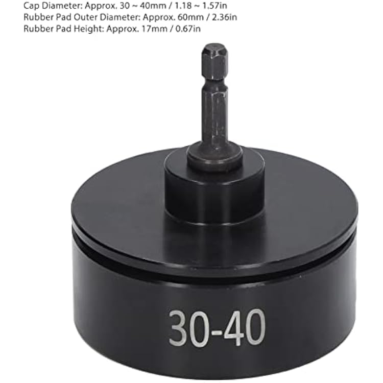 Diydeg Handheld Electric Sealing Machine Bottle Capper, Portable Electric Capping Machine Bit, Kitchen Automatic Bottle Capping Machine Accessory for Capping Diameter 30-40mm