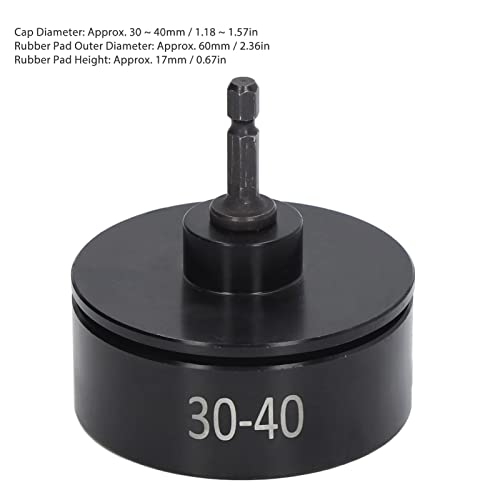 Miniatura 4 de Fockety Máquina De Sellado De Tapas Eléctrica De Mano Tapadora De Botellas, Broca De Máquina Tapadora Eléctrica, Accesorio De Máquina Tapadora De Botellas Para Tapar Diámetro 30-40 Mm