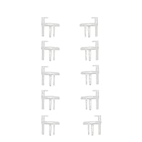 cantondz 5 Paar Endstücke Rastrollo Fenster-Endclips für Wohnwagen Flyscreen Kompatibel mit Dometic Seitz 2000 Wohnmobil Caravan Boot 5 L/H, 5 R/H Endstücke Rastrollo 2000