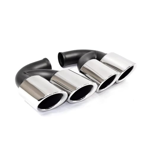 Terminales de escape de alta gama para Cayenne 2011-2014 con puntas de silenciador Silver B