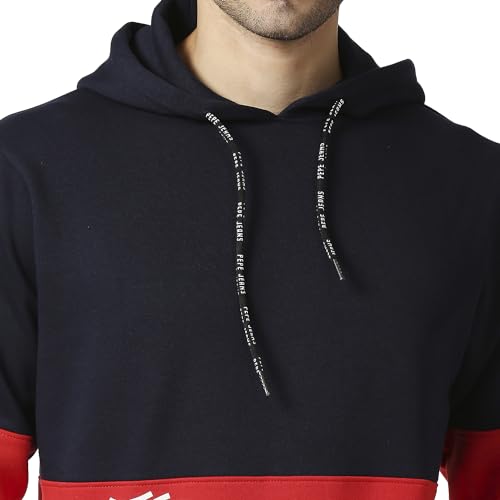 Image of Pepe Jeans Men's Cotton Blend Hooded Neck Sweatshirt
