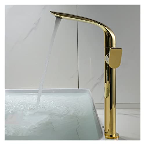 Mélangeur Lavabo Pour Rénovation Salle De Bains Moderne Or Chic