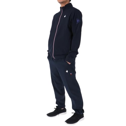 クロス薄手 ジャージ メンズ 上下セット ルコック LT5FJK20M ネイビー XOサイズ