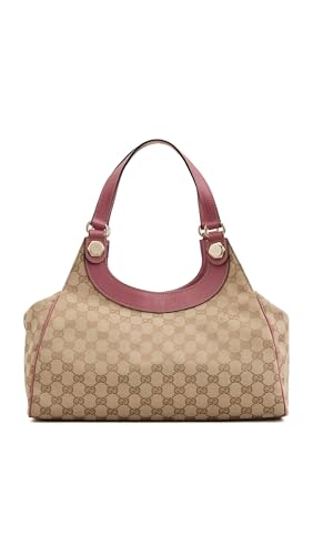 WHAT GOES AROUND COMES AROUND Womens Pre-Loved Gucci Canvas Charmy Shoulder Bag Pink One Size