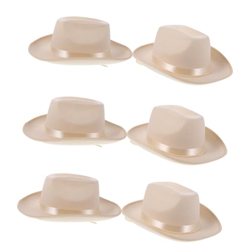 Chapeaux cowboy enfant Holibanna lot de 6 avec grand bord réglable