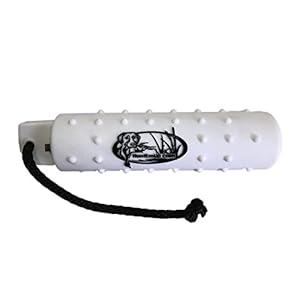 Tri-Pack (6) 3-Inch Plastic Dog Bumpers with Throw Ropes – 2 White, 2 Orange, 2 Black/White – Plus Fowl Dead Mallard Dummy for Comprehensive Retrieving Training