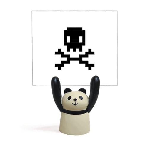 Porte-mémo panda avec voile d'été pirate danger support photo mignon