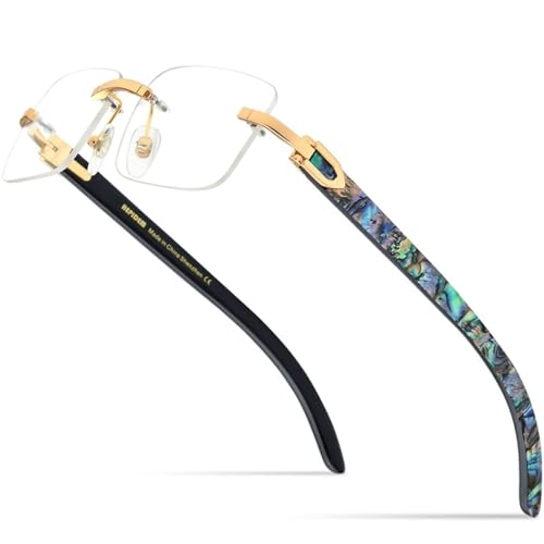 Gafas graduadas sin montura ligeras para evitar dolor de cabeza y marcas nasales