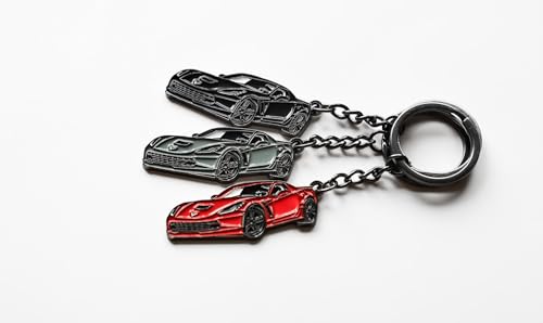 Image of C7 Corvette, Sweet Corvette key chain, C7 Vette accessories, Vette keychain, Metal Material, Corvette gifts