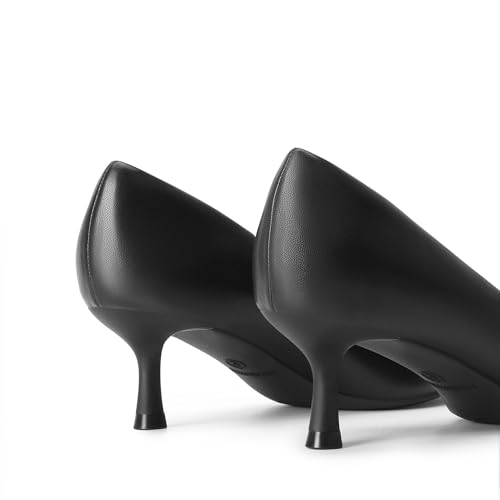 DREAM PAIRS Women's Pumps Closed Toe Pointed Toe Kitten Heels for Women Party Dance Wedding Dress Shoes for Women4