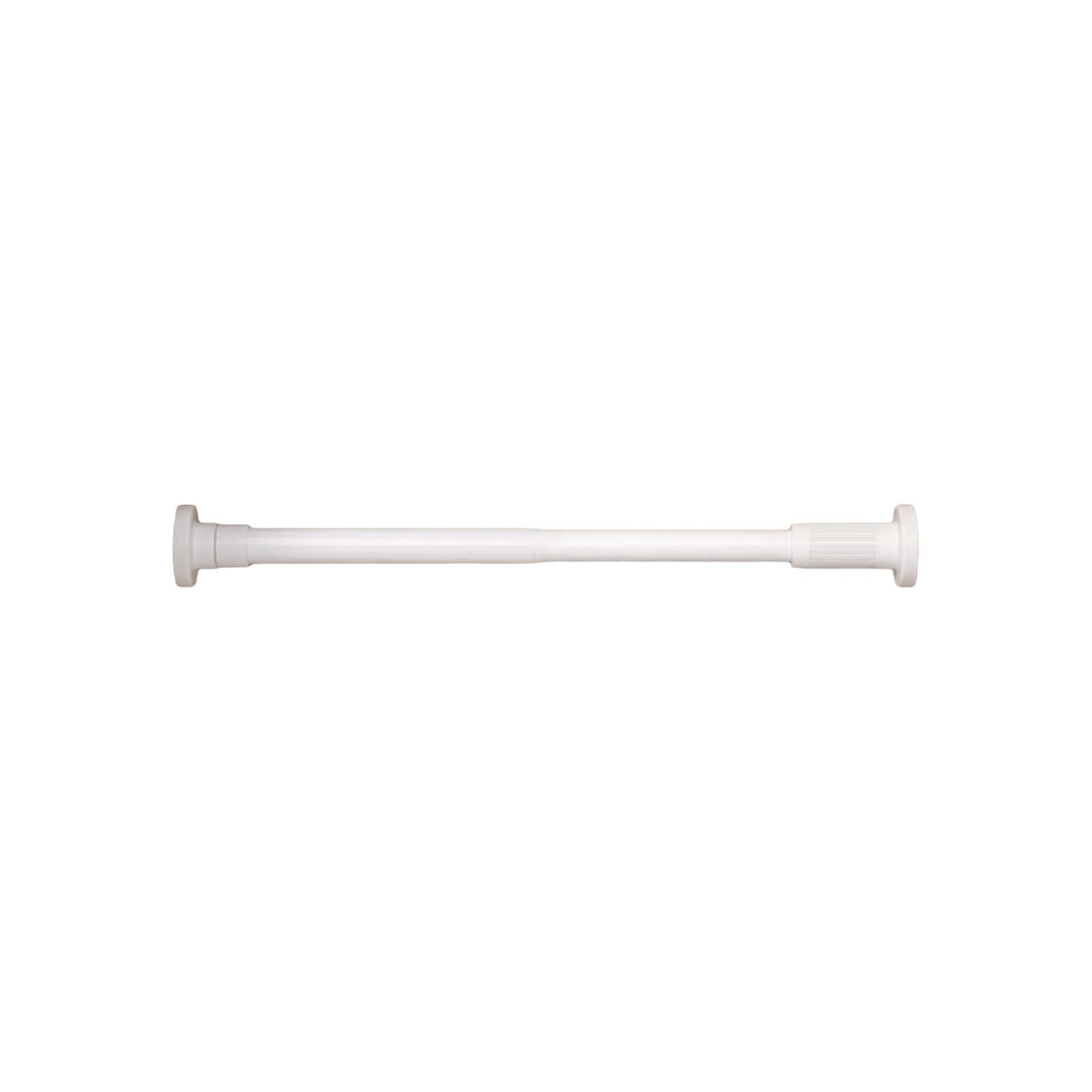 Adjustable Stainless Steel Shower Curtain Rod Adjustable Spring Tension Easy Install No Rust Suitable For Bathrooms Wardrobes stable(Wei�,140-260cm)