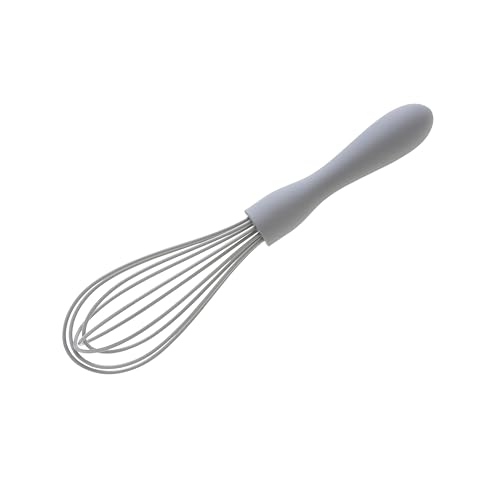 Wiltshire Silicone Whisk, Egg Whisk, Baking & Whipping Balloon Whisk, Heat-Resistant Utensil, Non-Stick, Non-Scratch, Pebble Grey, 21x5x5cm, 681933