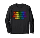 Photo Gallery il mondo ha problemi più grandi gay pride lgbtq dicendo maglia a manica Photo Gallery il mondo ha problemi più grandi gay pride lgbtq dicendo maglia a manica