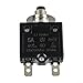 5A Circuit Breaker Push Button Reset Breaker Thermal Overload Protector Manual Reset 125V 250V AC 50V DC L1 Series Industrial Breaker, Black
