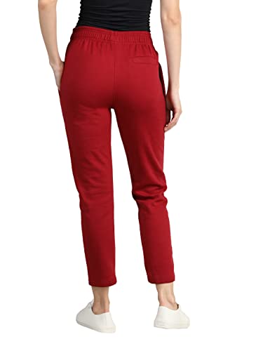 Image of CHKOKKO Women High Rise Gym Wear Sports Fitness Relaxed Track Pant