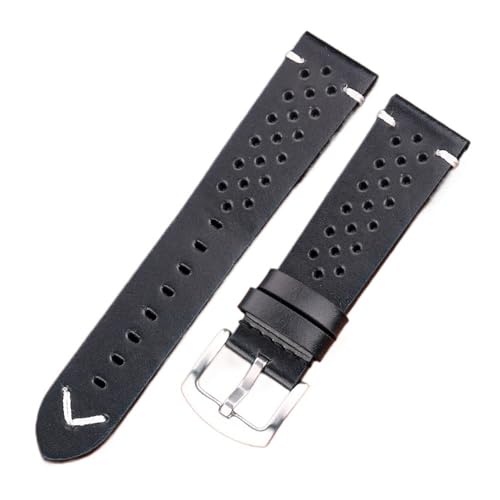 Bracelet de montre cuir véritable amovible pour montre connectée 24mm