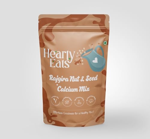 Image of Hearty Eats Rajgira Nut & Seed Calcium Mix Vegan Milk Drink Mix No Preservatives � Ready in Just 2 Minutes
