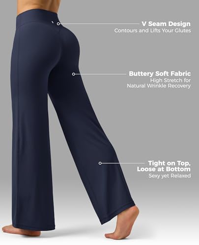 Willit Butterflux Straight Leg Bottoms Wide Leg Yoga Pants for Women High Waisted Buttery Soft Workout Gym Leggings for Women4