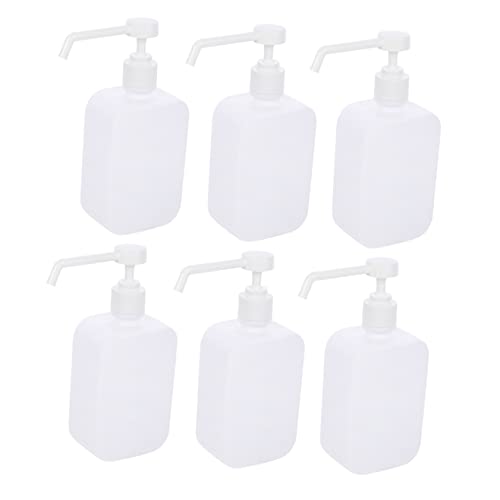 PERSELOSO 6 piezas Unidades Botellas Spray Vacías con Boquilla Larga Recargables para Dispensador de Jabón y Riego Plantas Uso Múltiple