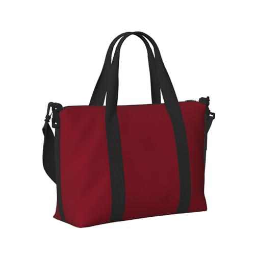 Laptop Tote Bag for Women Work - maroon Gym Bag for Women Men, Personal Item Crossbody Travel Bags Carry On, Overnight Weekender Bags for Women Travel