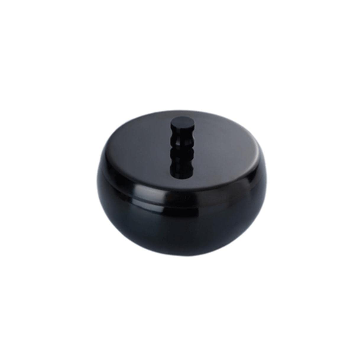 Cendrier coupe-vent en acier inoxydable noir pour grand cigare et usage extérieur