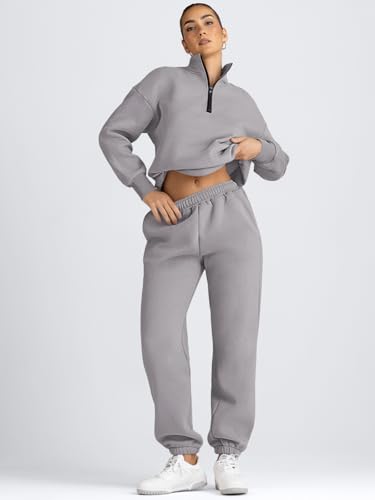 Image of AUTOMET Women's Sweatsuits 2 Piece Outfits Lounge Sets