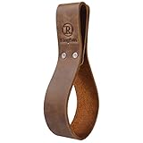 RingSun Leather Whip Holster,Whip Holder,Fine Grain Leather Whip Holder Belt,Belt Loop Bullwhip...