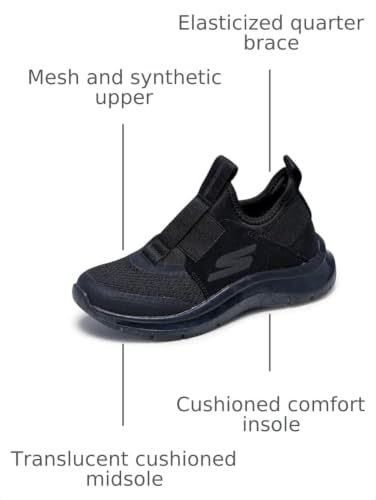 Image of Skechers Boys Skech Fast Ice | Casual, Laceless Slip-On, Cushioned Insole, Lightweight, Translucent Outsole