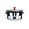 Disney mickey mouse slow cooker with trivet by select brands disney slow cooker with mickey mouse designs features dishwasher safe stoneware crock insert 6 quarts  urban country home decor