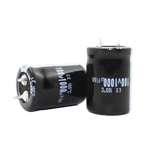 Condensateur électrolytique 100V filtrage alimentation 25x30mm