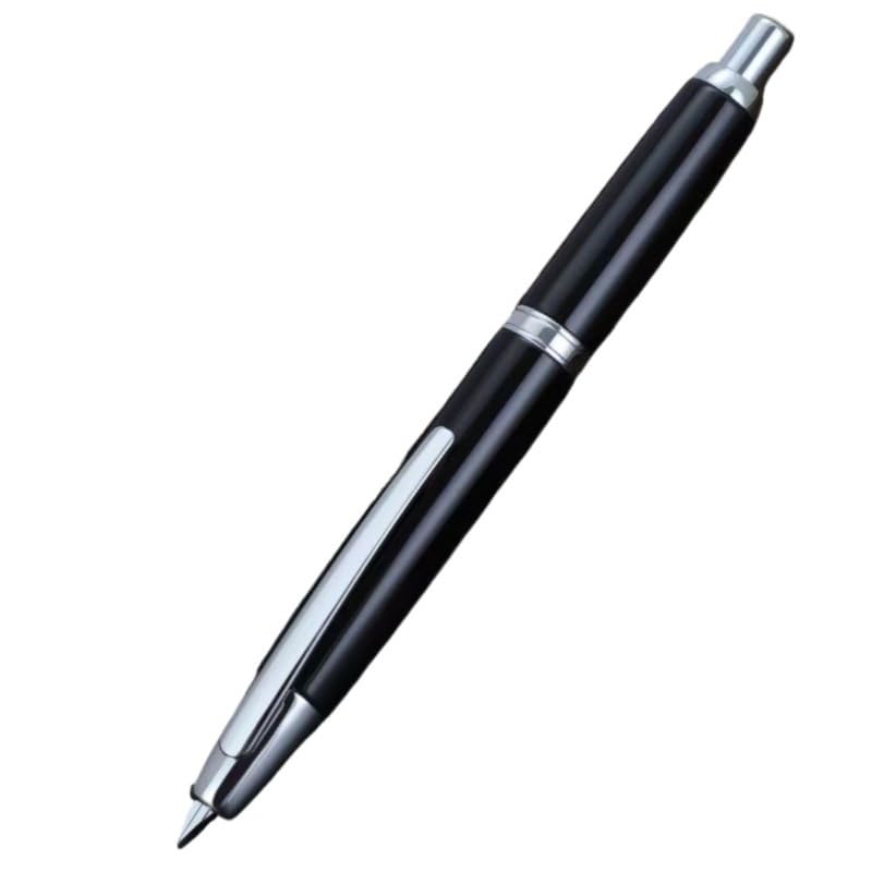Stylos plume rétractables contre les taches d'encre : lot de 10 stylos en métal pointe fine F