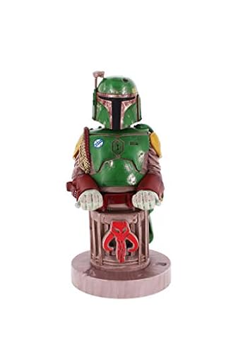 Cableguys Star Wars Boba Fett Soporte Mando y Movil - Figuras Soporte para movil y Mando, Compatible con Xbox, PlayStation y la mayoría de mandos estándar, Accesorios Escritorio Gaming | Ya disponible en tu tienda friki favorita! En mundofriki.es!