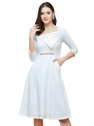 Image of Life With Pockets Women's Collared Sleeveless's Bodycon Knee-Long Dress