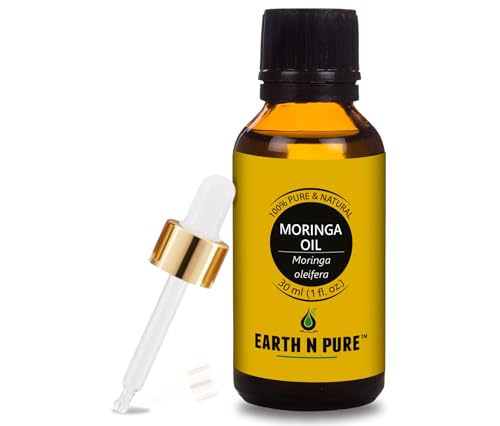 Image of Earth N Pure Moringa Oil Cold Pressed, Natural and Therapeutic Grade 30 ml