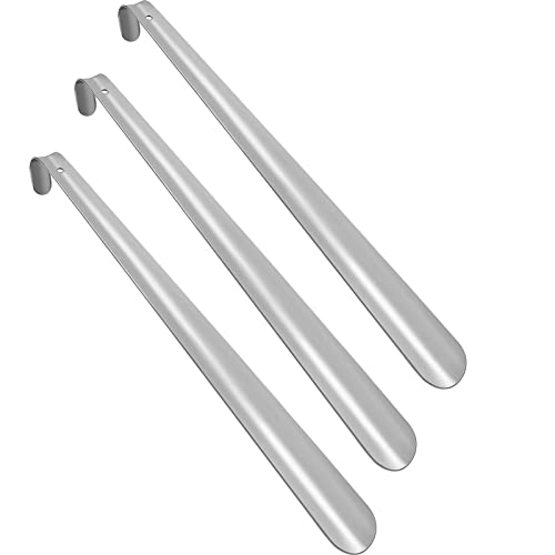 metagio Lot de 3 marchepieds longs en acier inoxydable de qualité supérieure en métal, long et stable, en acier inoxydable pour toutes les personnes