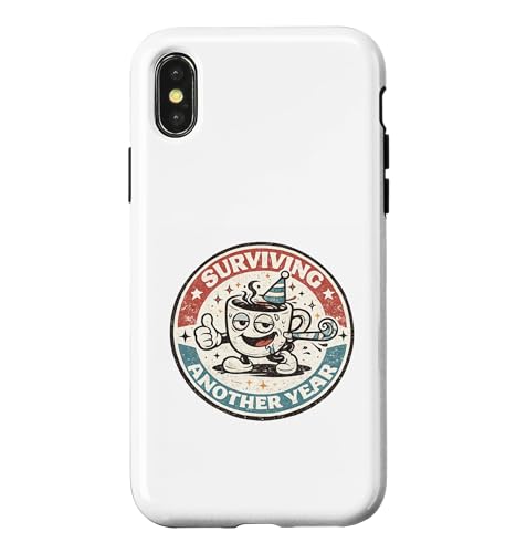 Surviving Another Year | ���g�� ��ꂽ�R�[�q�[�J�b�v �a���� �X�}�z�P�[�X iPhone X/XS �p