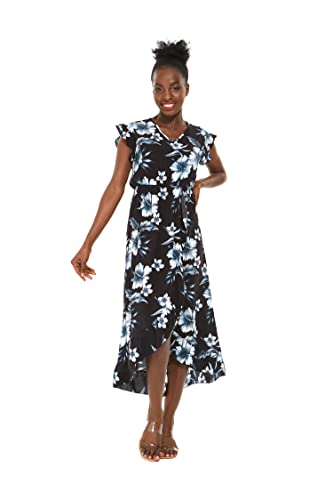 Image of Hawaii Hangover Family Matching Hawaiian Clothes, Midnight Bloom | Family matching Hawaiian outfits, Midnight Bloom, lightweight rayon, machine washable, tropical floral print, luaus, cruises
