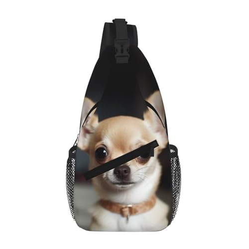 Mochila tipo bandolera urbana negra para viaje y senderismo