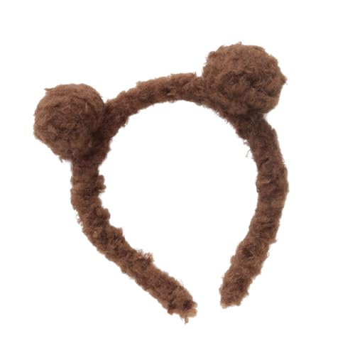 Bandeau oreilles d'ours en peluche marron idéal pour le carnaval
