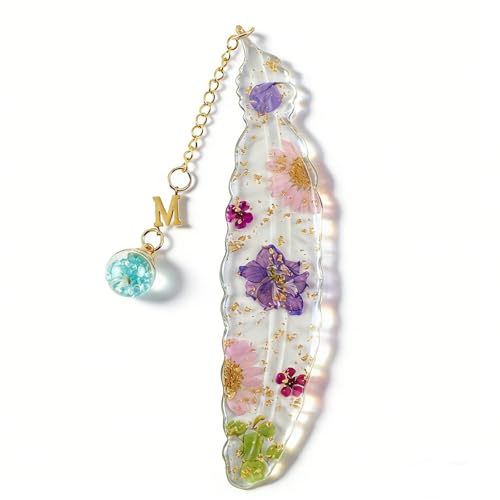 MHwan Marcapaginas Personalizado, con Motivos Florales y de