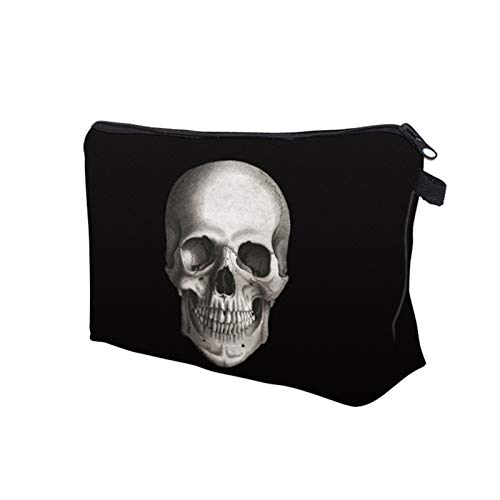Deanfun Cosmetic Bag For Women, Skull 3D Printed Black Cool Makeup Bags Waterproof Travel Storage Toiletry Bag Accessories Gifts(Hzb-42) #TOP1