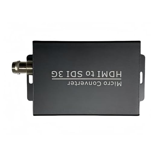 FINXRoll Conversor HDMI para SDI, entrada HDMI para entrada de áudio de saída SDI compatível com HDMI 1.3, extensor de detecção de formato automático 3G/HD-SDI para câmera de vigilância CCTV