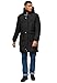Produktbild STONE HARBOUR Herren Wintermantel warm Winterjacke lang Steppmantel mit Kapuze B744 [B744-Bevii-Schwarz-Gr.L]