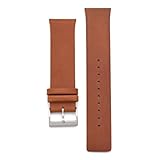 THEAGE Band 21mm Spring Bar Genuine Leather Watch Strap Replacement for Skagen SKW6086 SKW6219 SKW6237 SKW6449 SKW6449 (Brown)