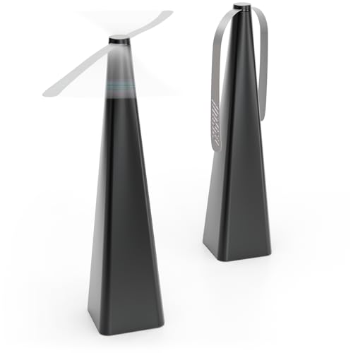 greate 2X Fliegenwedler für Tische oder zum Aufhängen - Fliegenvertreiber ohne Chemie & Verletzungsgefahr - Fliegen Ventilator Tisch - Fliegenabwehr Outdoor - Wespenwedler