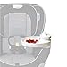 My Travel Tray Oval, USA Made. Extend Your Current Cup Holder to Hold Your Cup Plus A Tray for Snacks, Toys and Accessories. Use in a Car Seat, Booster, Stroller, Golf Cart, Outdoor Chair. (Glow)