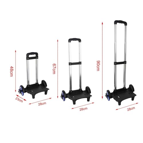 Diable pliable pour escalier chariot de transport rose léger pour le bureau - 7