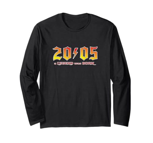 2005 Legend Was Born Rock Thunderstruck Vintage Men Women Long Sleeve T-Shirt