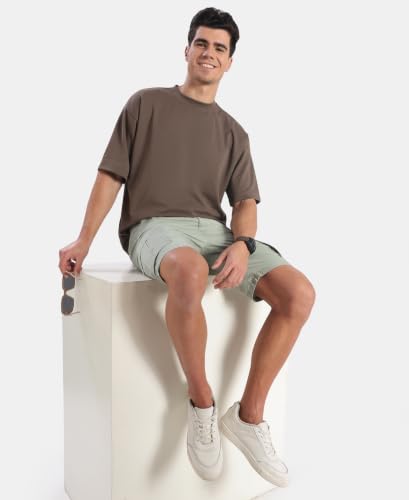Image of Jockey UM23 Men Super Combed Cotton Blend Oversized T-Shirt with StayFresh Treatment